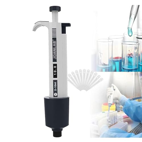 oiakus Single Channel Pipettor Controller, Adjustable Autoclavable Micropipette/Pipettor, for Medicine, Teaching, Chemical Industry, Scientific Research