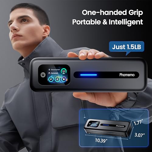 Image of Phomemo M832D Touchscreen Printers & 2 Rolls of Thermal Printer Paper 8.5 x 11 Inch, Wireless Thermal Inkless Printer Compatible with iOS, Android, PC
