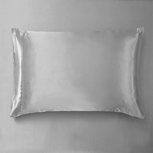 Miniatura 8 de Funda de edredón AiMay de satén, jacquard de seda 100 % de lujo, microfibra súper suave con cierre zipper, color de moda con elegante patrón plateado