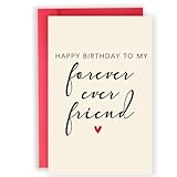 Abeletree Divertidas tarjetas de felicitación de cumpleaños para mujeres, amiga para siempre