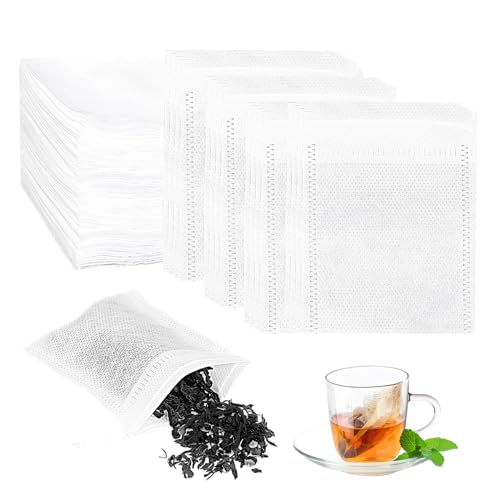 AiQInu Bolsas de Filtro de Té, Filtro de Te 150Pcs, Bolsitas de Tela Pequeñas