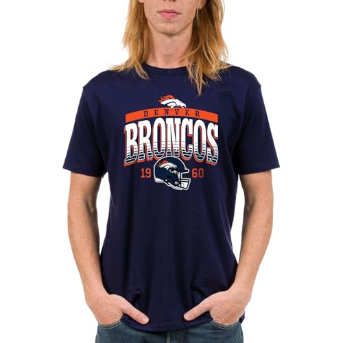 Denver Broncos Mighty - NFL Adult Short Sleeve Fan T-Shirt for Men & Women T-Shirt