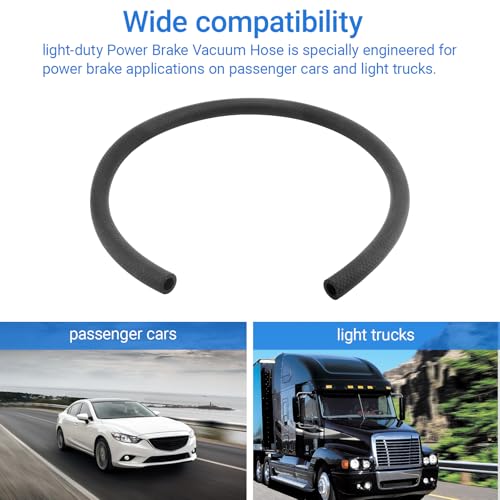 Image of 27233 Power Brake Vacuum Hose,Brake Booster Vacuum Hose | for Passenger Cars and Light Trucks-3' Length, Inner Diameter 15 /32 inch brake booster vacuum hose（1 Pack）