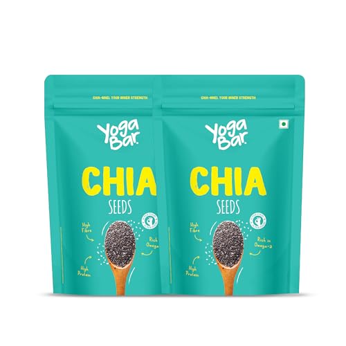 Yogabar Chia Seeds - Calcium, Iron & Zinc - Diet Food Healthy Sna...