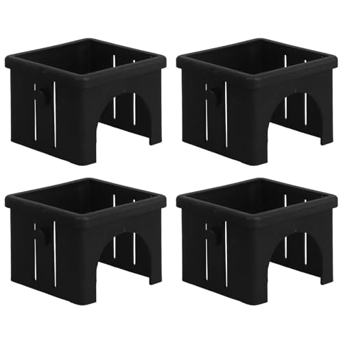 HONMEET 4Pcs Hollow Square Tube Sleeve Insert for Fitness Equipment Sliding Tube Adapter for Workout Machines Noise Reduction and Stability Enhancement