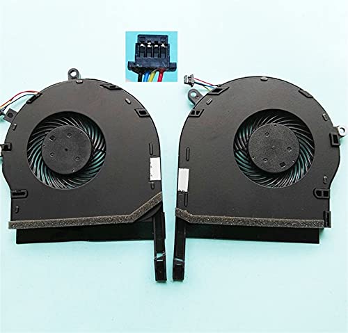 MiaoMiao Nueva CPU GPU refrigerante Radiador Fan Fit Fit para ASUS ROG TUF Gaming FX504 FX80 FX80G FX80GE ZX80GD FX8Q FX504GD FX504GE GTX1050 Service (Blade Color : A Pair of Fan)
