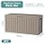 KFY 75 Gallon Waterproof Outdoor Storage Box, UV Resistant Resin Deck Box with Hydraulic Rod for Reinforced Stability, Perfect for Patio, Garden, and Pool,Grey