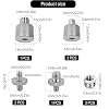 9PCS Mic Stand Adapter, 1/4 to 3/8 Inch Mic Thread Adapter 3/8 to 1/4 Inch Mic Screw Adapter for Microphone Stand Camera Tripod (Silver) #1