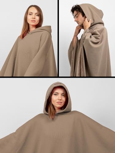 Image of FREE THE SHEEP Eden Hoodie - Oversized Weighted Hoodie Cloak with Ultra-Soft Faux Fur Liner