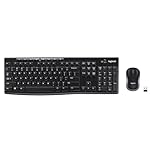 Logitech MK270 Wireless Keyboard and Mouse Combo for Windows, 2.4 GHz Wireless, Compact Mouse, 8 Multimedia and Shortcut Keys, 2-Year Battery Life, for PC, Laptop