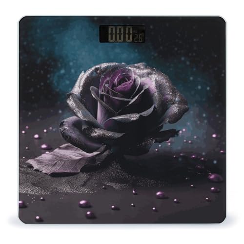 Báscula Digital Inteligente Purple Rose2 para Baño miniatura 1