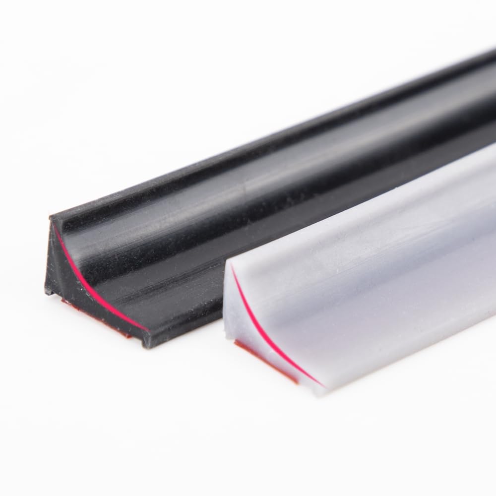 200CM Noir Barriere De Douche Silicone,Barre De Seuil De Douche Anti Débordement Autocollant,Barrage Eau Douche,Seuil Douche Barrage D'eau,Barrière De Douche Pliable Pour Sol De Salle De Bain