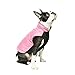 Gooby Winter Wind Breaker Dog Parka for Small Dogs, Pink, Large