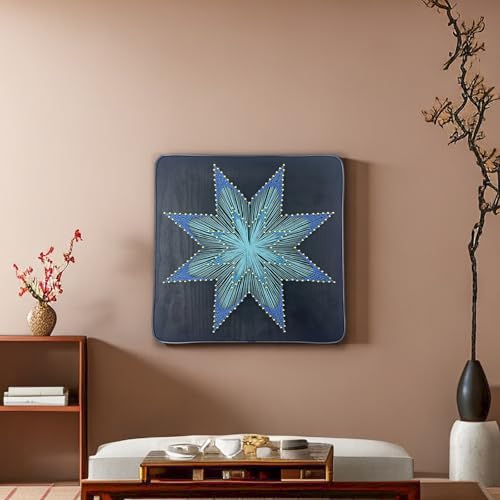 Image of CraftMelonMelon DIY Project 3D String Art Crafts Adult Set for Beginners and Teenagers, Unique Handmade Gift (Geometric Snowflakes 12 inches * 12 inches)