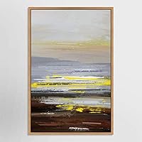 SIGNWIN Framed Canvas Wall Art Sunrise on Ocean Canvas Prints Home Artwork Decoration for Living Room,Bedroom - 16