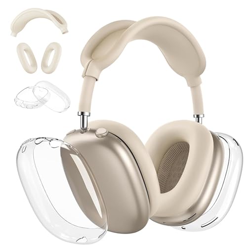 Funda para Airpods Max, transparente, de TPU suave, resistente a los arañazos, para Apple Airpods Max