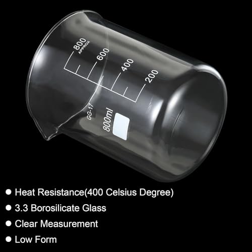 Bécher en verre borosilicaté forme basse gradué de 1000 ml