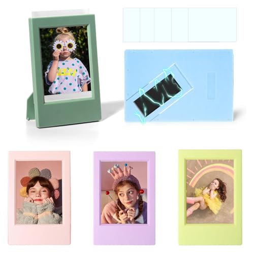 WOGOZAN Mini porta-retratos 5 x 7 cm para Fujifilm Instax Mini 13/12/11/41/40/SE/EVO Moldura...