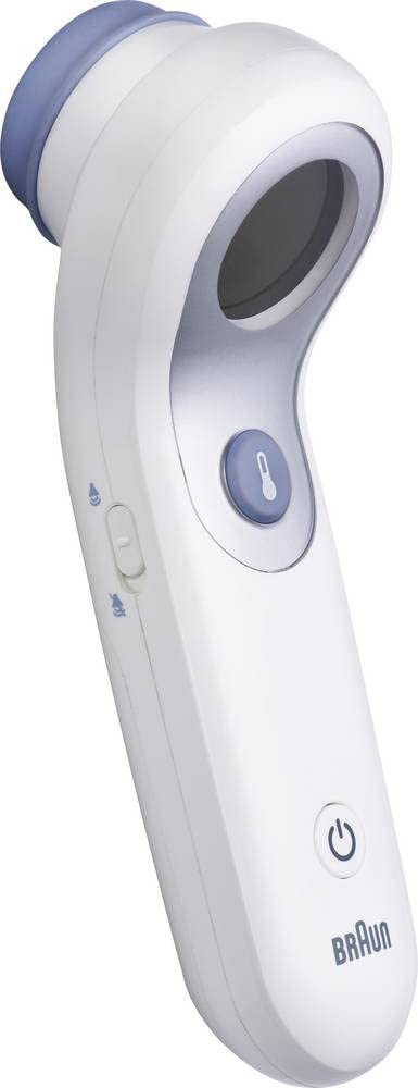 Braun Sensian 5 Termometro frontale senza contatto, Guida al posizionamento, Display digitale con codifica a colori, Misurazione in 2 secondi, Adatto a neonati e bambini, BNT300