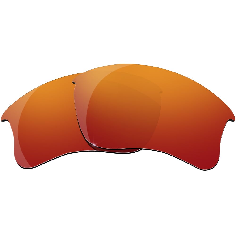 HiCycle2 Sunglasses Lenses Replacement for Oakley Flak Jacket XLJ OO9009 63mm Sunglass-Multi Options(Red)