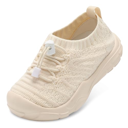 FEETCITY Toddler Slip On Shoes Boys Girls Wide Toddler Tennis Shoes Sports Walking Sneakers