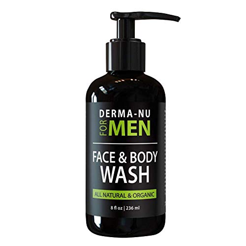 Facial Cleanser and Body Wash for Men - Daily Moisturizing Face Cleanse - Refresh and Energize Your Skin - Certified Organic and Natural Ingredients - 8oz