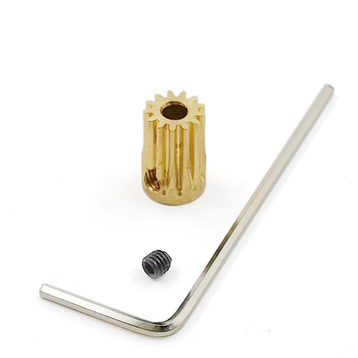 Lagerersatz 4 Stück 13T 0,5M Kupfergetriebe 13 Zähne Motorwelle 3/2,5/3,17mm Loch OD = 7,5mm Ritzel(3.175mm)