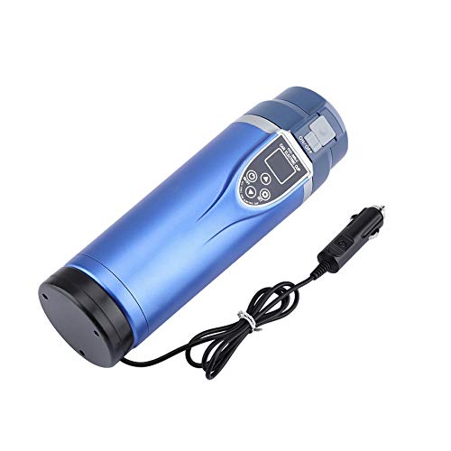 Chaleira de chá portátil, copo de aquecimento de carro de forro de aço inoxidável, conveniente e prá