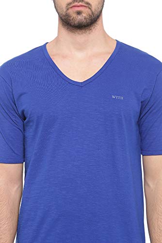 Image of SHOWOFF Men's Solid Regular T-Shirt (WTS141 RoyalBlue L)