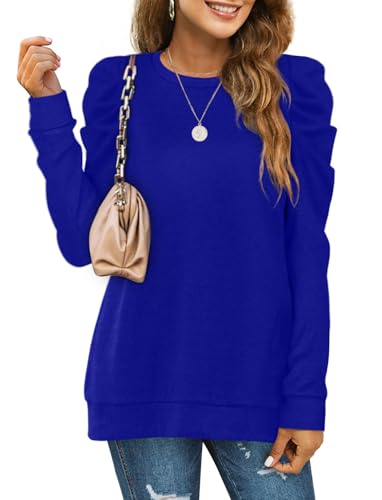 XIEERDUO Long Sleeve Shirts for Women Puff Sleeve Tops Pullover Sweaters Fall Fashion Women's Clothing Loose Fit2