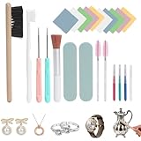 Zebrabox Jewelry Cleaning Kit, 24 Pcs Jewelry Cleaning Brush & Watch Cleaning Brush Set, Jewelry Polishing Kit...