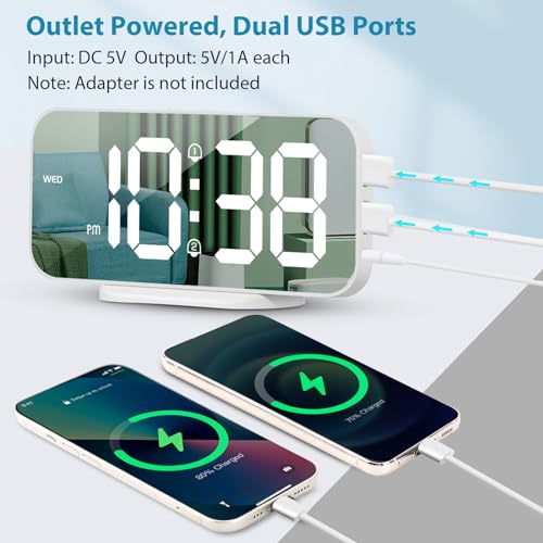 Alanas AL004 Digital Alarm Clock With Dual Alarms thumb #2