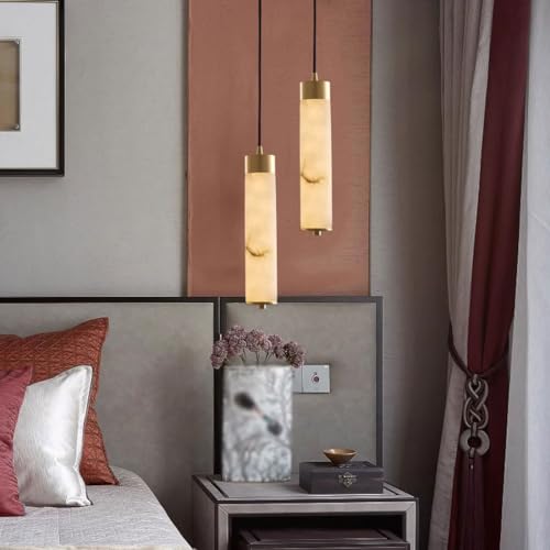 Suspension Moderne à LED plafonnier marbre intensité variable pour salle à manger - 6