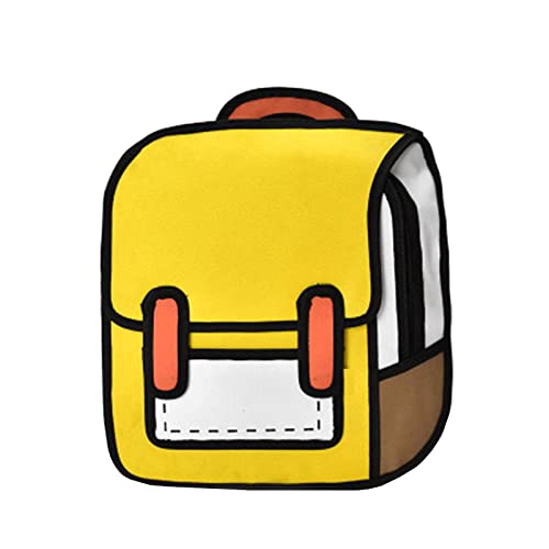 Mochila escolar para libros, mochila informal para laptop, mochila de viaje para niños y niñas, mochila con soporte para barra, amarillo, A Mochila escolar para libros, mochila informal para laptop, mochila de viaje para niños y niñas, mochila con soporte para barra, amarillo, A