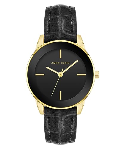 Montre femme Anne Klein au fini croco et bracelet façon cuir