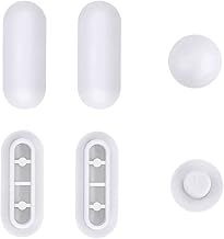 Paracolpi Per Sedili Wc, 6 Pezzi Paraurti Del Sedile Del Water Set Gommini Per Copriwater, Accessorio Del Paraurti Per Wc, Ammortizzatore, Copri Sedile Di Ricambio Per Sedile WC Toilette (Bianco)