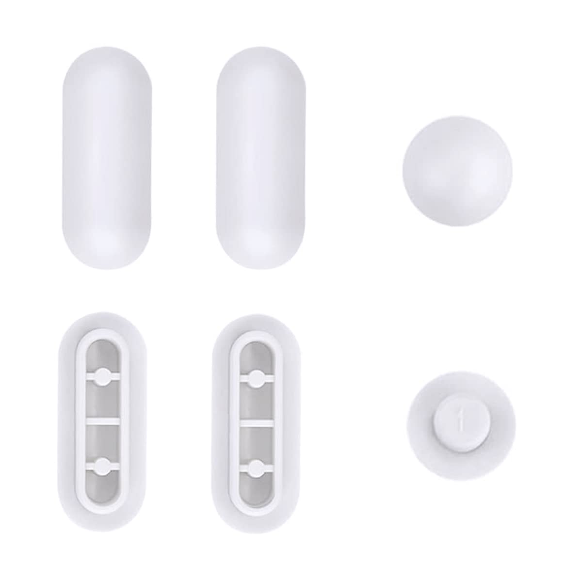 6 Paracolpi Per Water - Gommini Ammortizzanti Per Copriwater, Bianchi - Foto 3