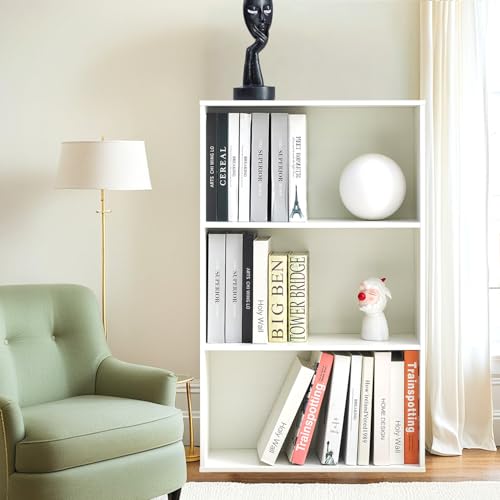 Puntogen White Wooden Book Shelf