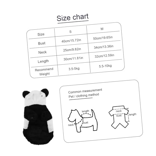 Disfraz de Panda para Perro Talla Mediana miniatura 2