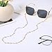 FdcZeyxior Crystal Beaded Eyeglasses Chain, Gold Crystal Glasses Chain for Women and Girls, Eyeglass Beads Chains Eye Glasses Holders Around Neck Eyeglass Chains for Women Strap Reading Lanyard