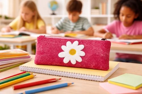 Image of ASIAN Cute Pencil Pouch for Boys & Girls | Zipper Pencil Case for Kids | School Stationery Organizer Pouch | Cosmetic & Pen Holder for School, Office & Travel