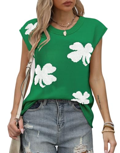 Alsol Lamesa Women’s Cap Sleeve Sweater Vest Knit Lightweight Pullover Sweaters Crewneck Tank Tops