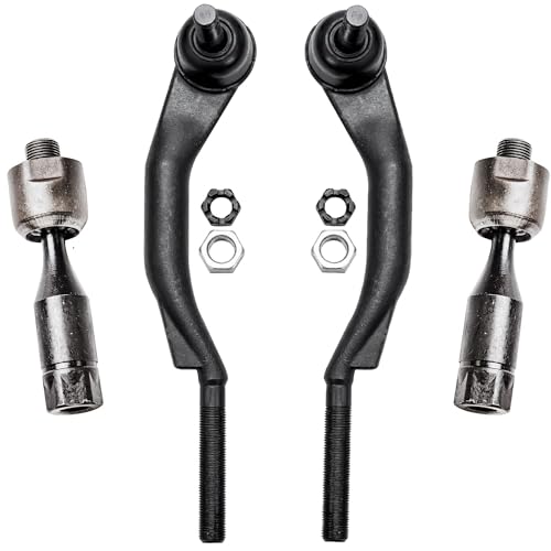 Image of Detroit Axle - 14pc Front End Kit for Chevy Trailblazer GMC Envoy 2 Upper Control Arms 4 Upper & Lower Ball Joints 4 Front Rear Sway Bars 4 Inner & Outer Tie Rods Rainier Ascender 9-7x Replacement