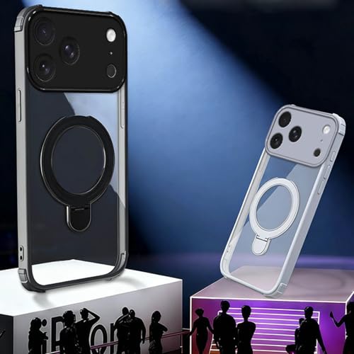 Coque magnétique pour iPhone 17 Pro Max violette housse mince compatible recharge sans fil - 6
