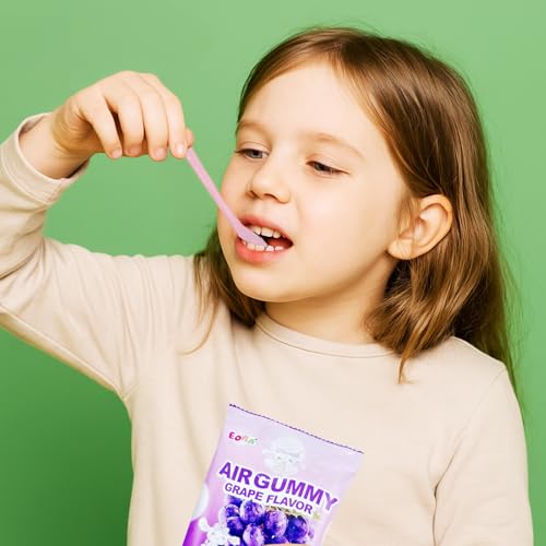 Image of Soft & Chewy Candies 7 Packs, Marshmallows Gummies Candy Bulk, Sweet & Sour Chews Candy Gummy Net 350g, Natural Dyes & Flavors, Individually Wrapped Fruity Snack Packs (Strawberry /Apple /Grape /Yogurt)