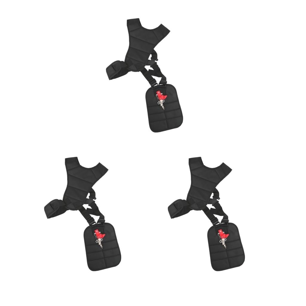 Juego de 3 correas de hombro dobles de nailon para recortadora, cortadora de césped, cortacésped, cómoda tipo 2