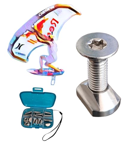 Enhanc3d Designs - Torx-Schrauben und Muttern für Wingfoil, Hydrofoil, Surfoil aus Edelstahl in Marine-Qualität (M8)