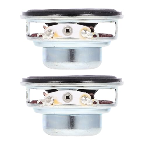 Ciieeo 2 Stück 40mm Basslautsprecher mit 16 Kern 4 Ohm 5 Watt Gummikante und Metallrahmen Geeignet für Heimverstärker und Gaming...