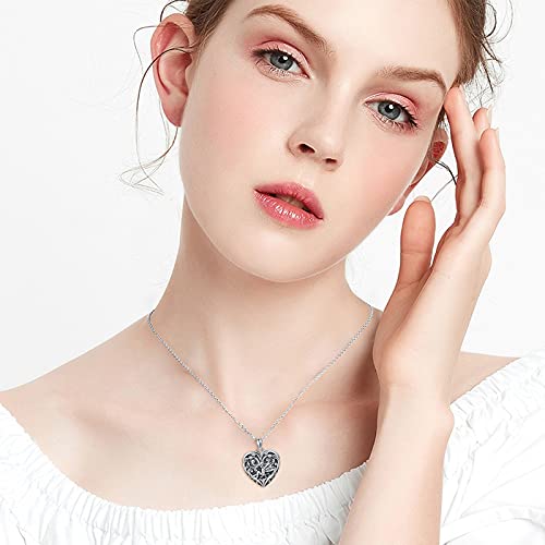 Soulmeet Heart Shaped Fairy Locket Necklace That Holds 2 Pictures Photo Flower Girl Locket Pendant Sterling Silver Custom Jewelry For Daughter (Locket Only) #TOP3