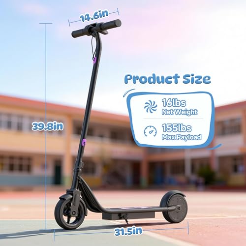 Image of Aovowheel Electric Scooter for Adults, Folding E Scooter with 250W-500W Motor 16-24 Mph Top Speed, Max 15-60Miles Long Range,Commuting Scooters with 6.5'' /8.5'' /10'' /14'' Tires, Dual Brakes